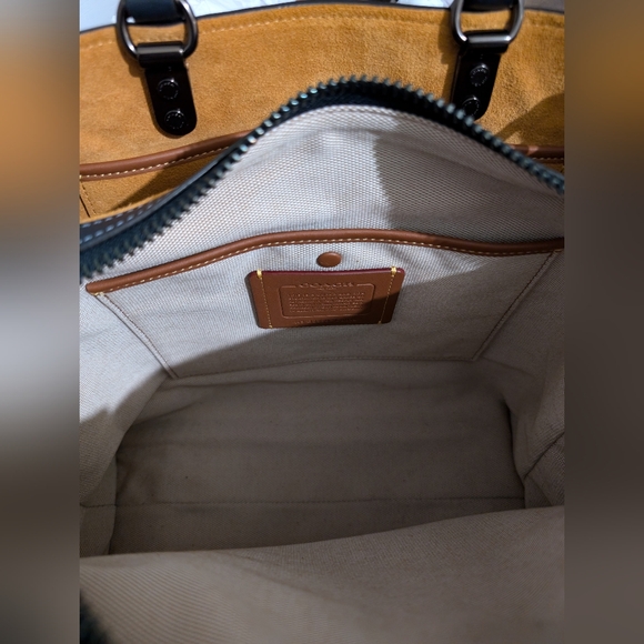 Coach Rogue 30 Bag in Colorblock Washed Chambray - Picture 7 of 13
